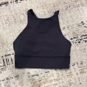 Lululemon Athletica Black High-Neck Sports Bra